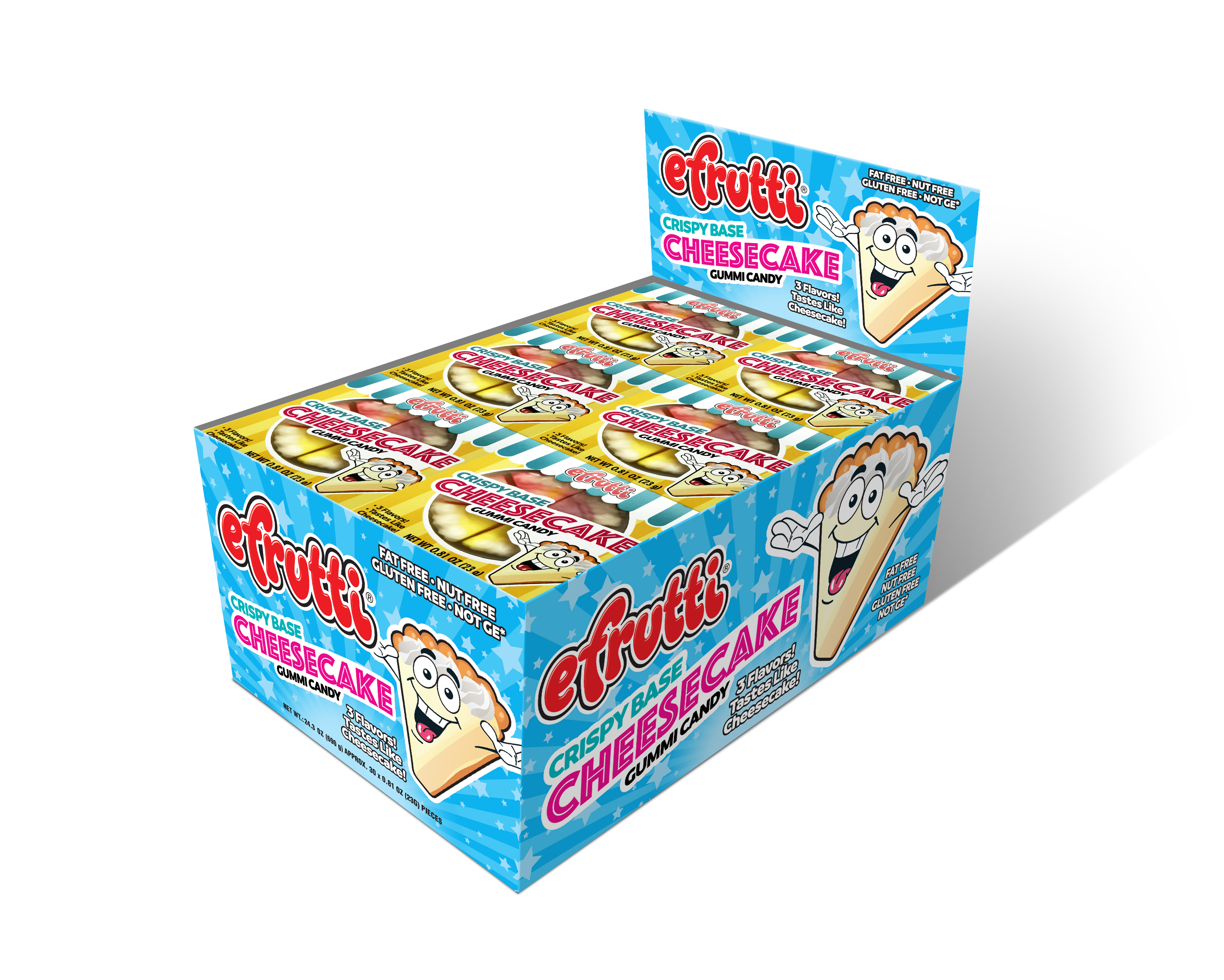 Efrutti Gummi Cheesecake .81oz 6/30ct